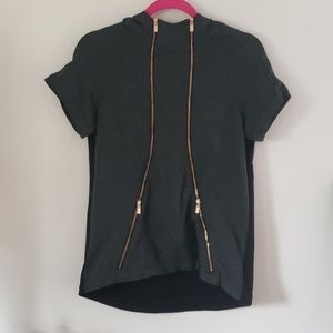 Lime and Vine Short Sleeved Hoodie S